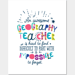 An Awesome Geography Teacher Gift Idea - Impossible to forget Posters and Art